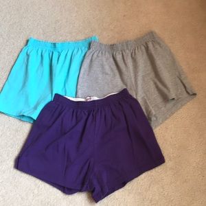 Three pair Soffe shorts